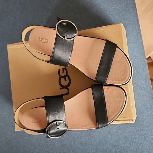 UGG Women's Leather Sandals - Picture 6 of 8